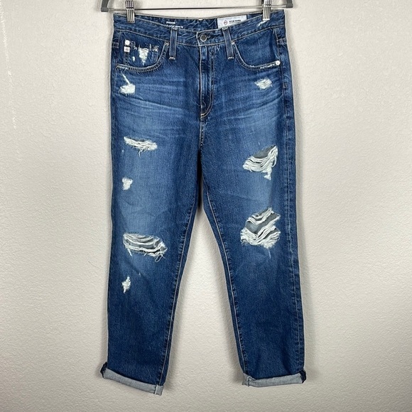 NWT AG Adriano Goldschmied Phoebe Vintage High Waisted Tapered Leg Jeans Sz 29R - Picture 2 of 11